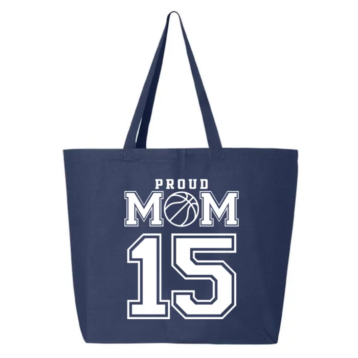 Number 15 Custom Proud Basketball Mom Personalized Meaningful Gift 25L Jumbo Tote