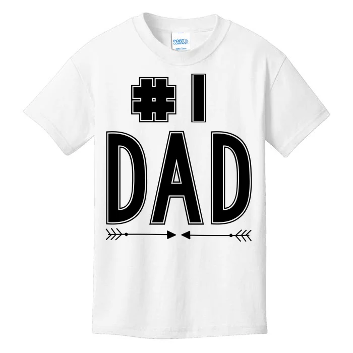 No 1 Dad Funny Dad Gifts Kids T-Shirt