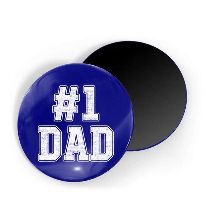 Number 1 Dad Number One Dad Fathers Day Outfit For Daddy Gift Magnet