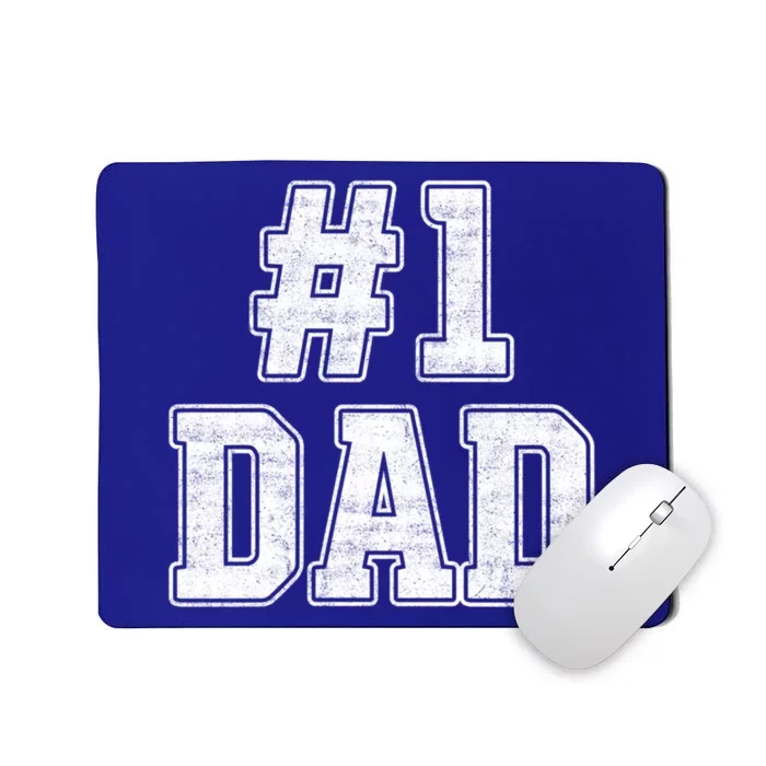 Number 1 Dad Number One Dad Fathers Day Outfit For Daddy Cute Gift Mousepad