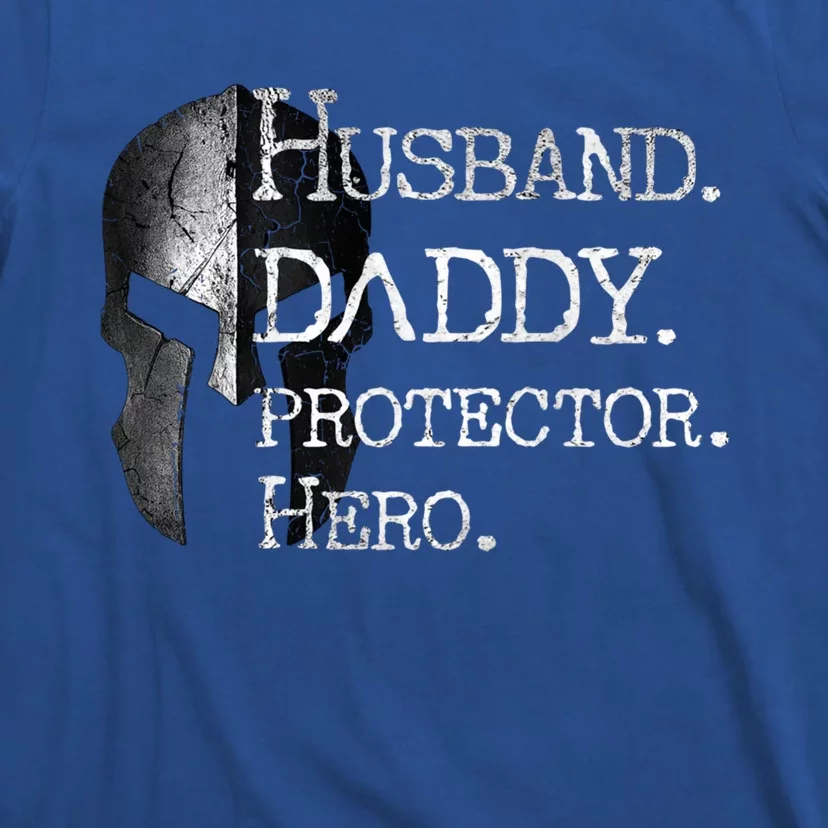 Number 1 Dad Husband Daddy Protector Hero Funny Gift T-Shirt