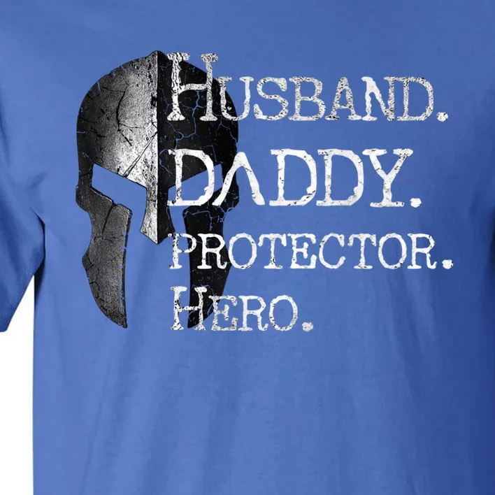 Number 1 Dad Husband Daddy Protector Hero Funny Gift Tall T-Shirt