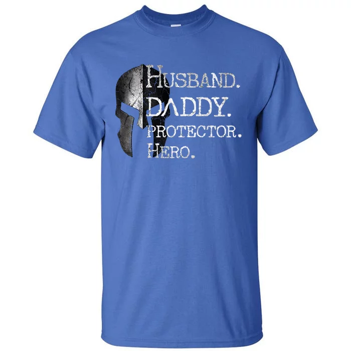 Number 1 Dad Husband Daddy Protector Hero Funny Gift Tall T-Shirt