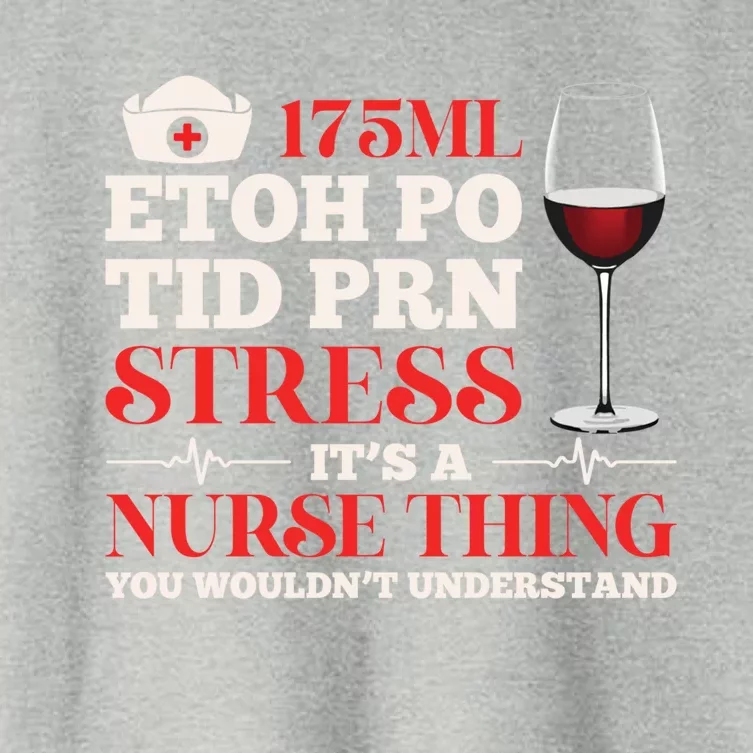 Nursing 175ml Etoh Po Tid Prn Stress Gift Women's Crop Top Tee