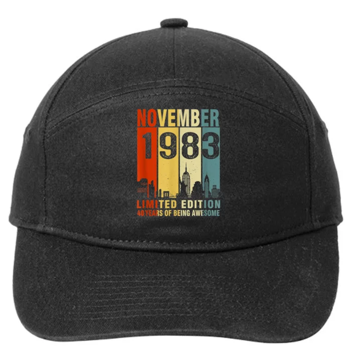 November 1983 Limited Edition 40 Years Of Being Awesome 7-Panel Snapback Hat