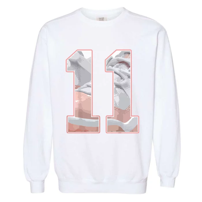 Number 11 Low Legend Pink 11s Matching Garment-Dyed Sweatshirt