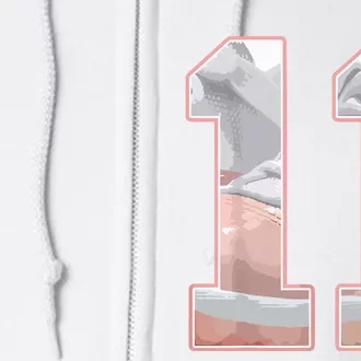 Number 11 Low Legend Pink 11s Matching Full Zip Hoodie