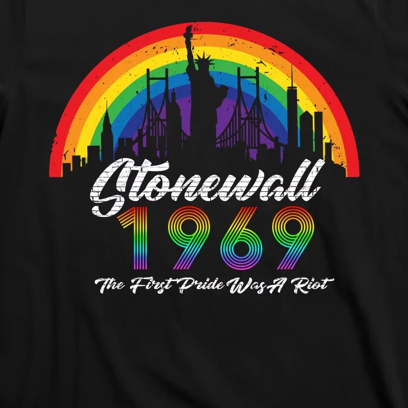 NYC 1969 Stonewall The First Pride Was A Riot LGBT Gay Lesbian T-Shirt