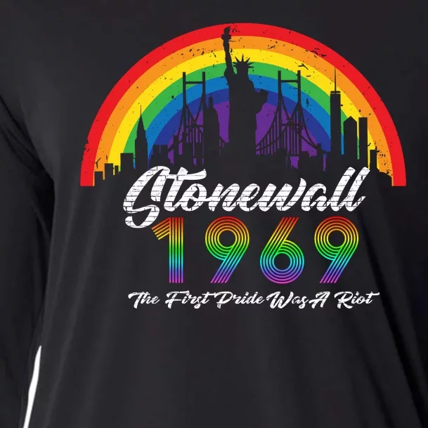 NYC 1969 Stonewall The First Pride Was A Riot LGBT Gay Lesbian Cooling Performance Long Sleeve Crew