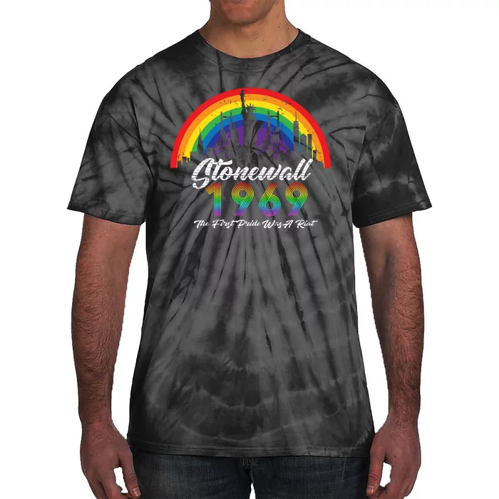 NYC 1969 Stonewall The First Pride Was A Riot LGBT Gay Lesbian Tie-Dye T-Shirt