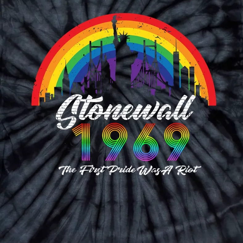 NYC 1969 Stonewall The First Pride Was A Riot LGBT Gay Lesbian Tie-Dye T-Shirt