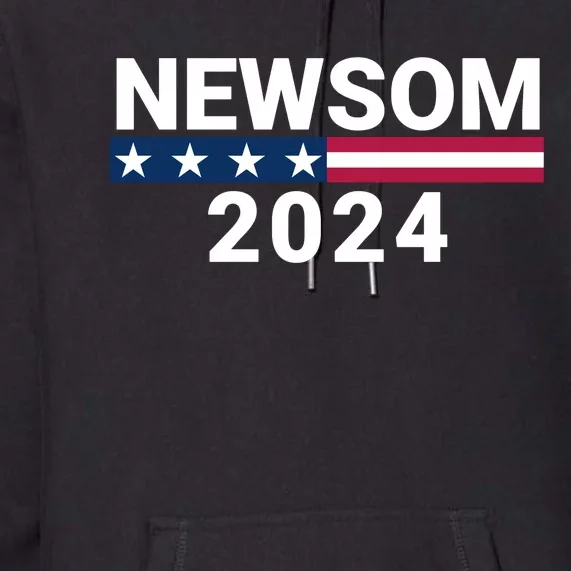 Newsom 2024 American Flag Gavin Vote Premium Hoodie