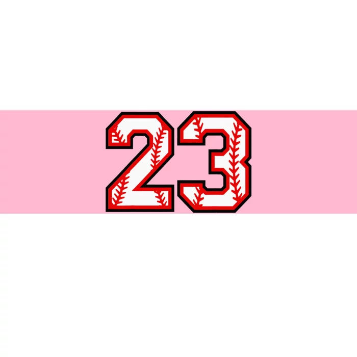 Number 23 Baseball Lucky Favorite Jersey Number Bumper Sticker