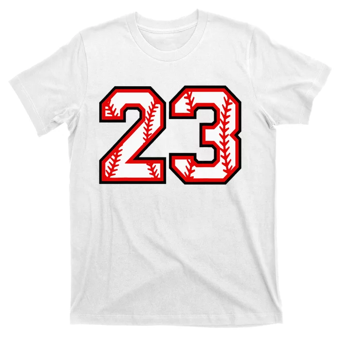 Number 23 Baseball Lucky Favorite Jersey Number T-Shirt