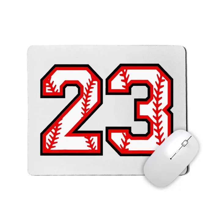 Number 23 Baseball Lucky Favorite Jersey Number Mousepad