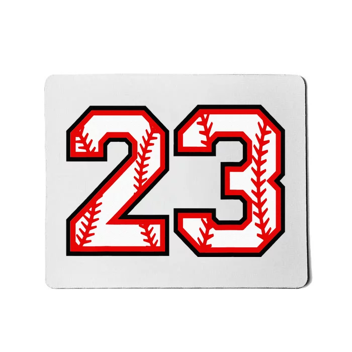 Number 23 Baseball Lucky Favorite Jersey Number Mousepad