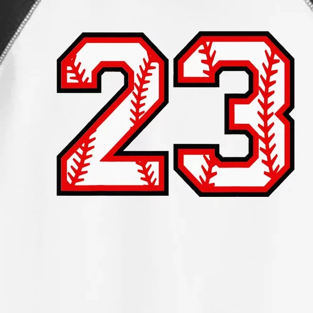 Number 23 Baseball Lucky Favorite Jersey Number Toddler Fine Jersey T-Shirt