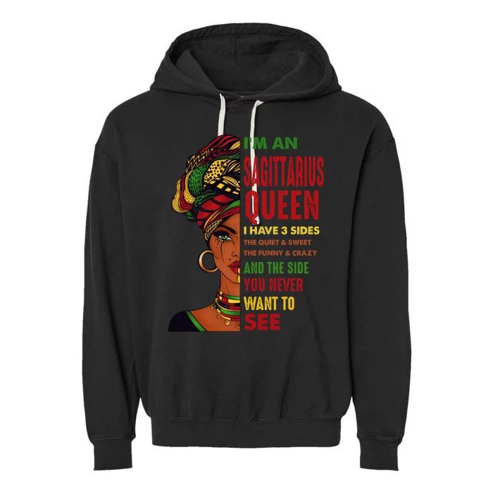 November 22 December 21 Birthday Sagittarius African Gift Garment-Dyed Fleece Hoodie