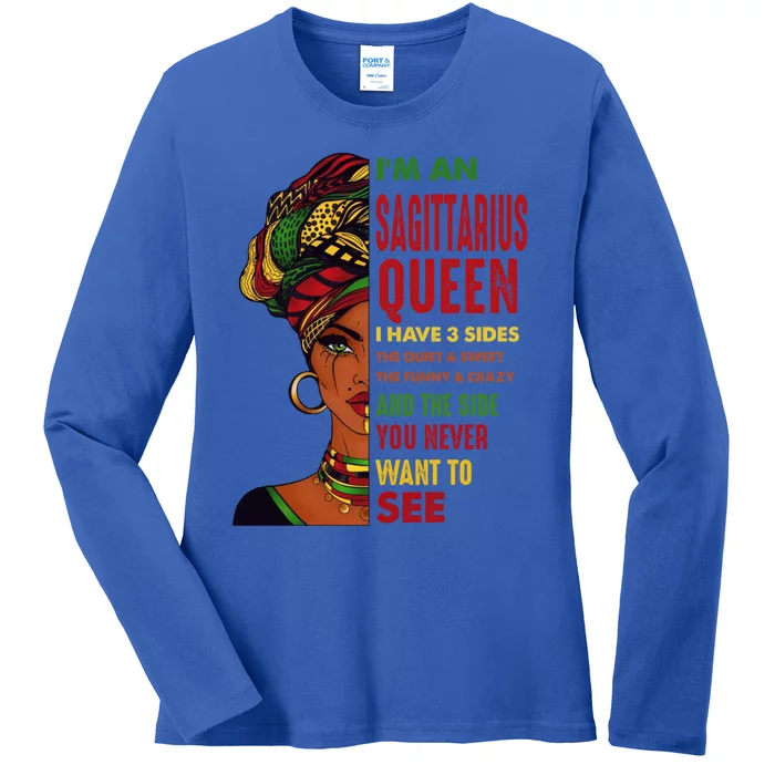 November 22 December 21 Birthday Sagittarius African Gift Ladies Long Sleeve Shirt