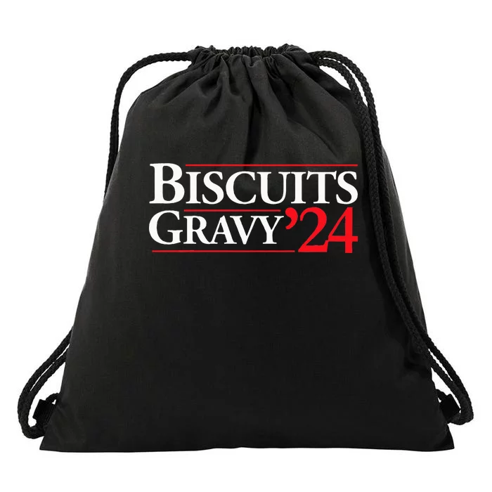 Novelty 2024 Election Campaign 24 Biscuits And Gravy Drawstring Bag