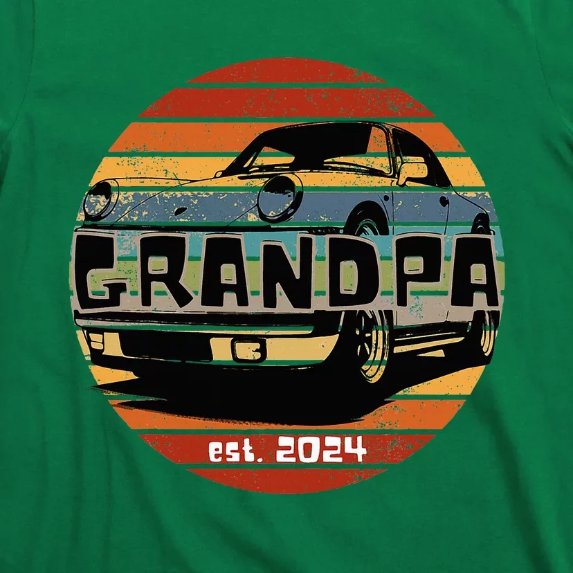 New 2024 Grandfather Granddad Grandpa T-Shirt