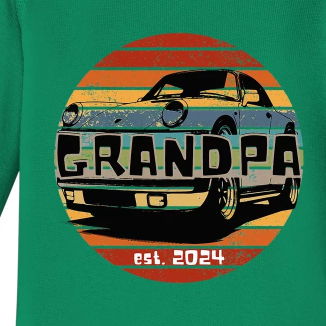 New 2024 Grandfather Granddad Grandpa Baby Long Sleeve Bodysuit