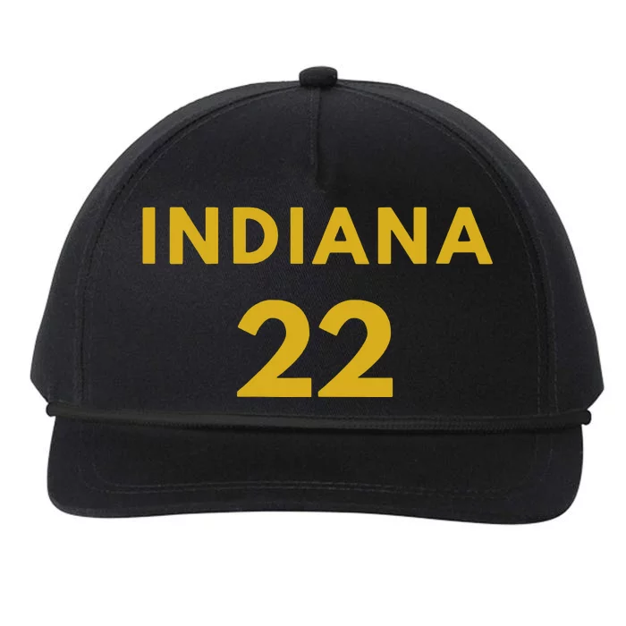 Number 22 Indiana Fever Snapback Five-Panel Rope Hat