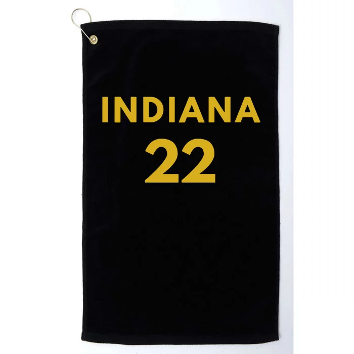 Number 22 Indiana Fever Platinum Collection Golf Towel