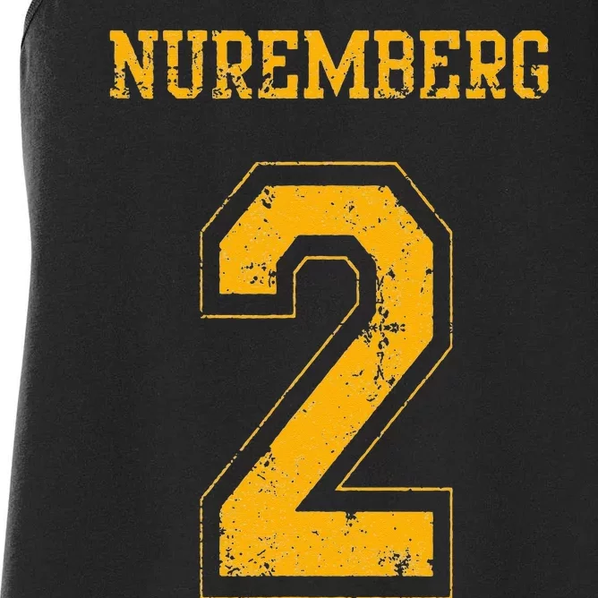 Nuremberg 2 Sports Jersey Style Women's Racerback Tank