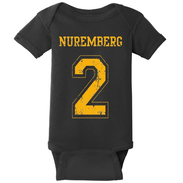 Nuremberg 2 Sports Jersey Style Baby Bodysuit