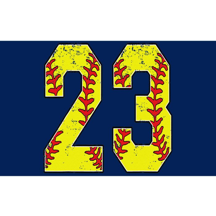 Number 23 Softball 23 Jersey Number Softball Lover Bumper Sticker