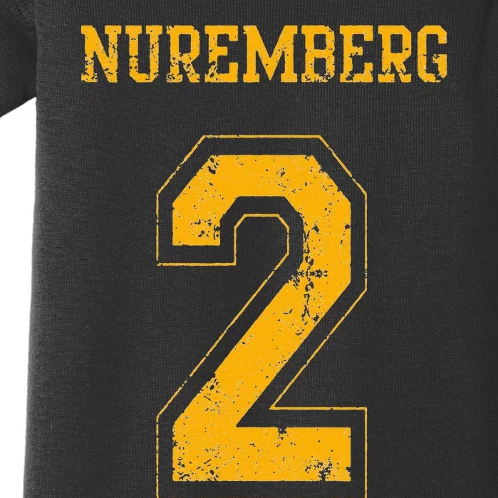 Nuremberg 2 Sports Jersey Style Baby Bodysuit