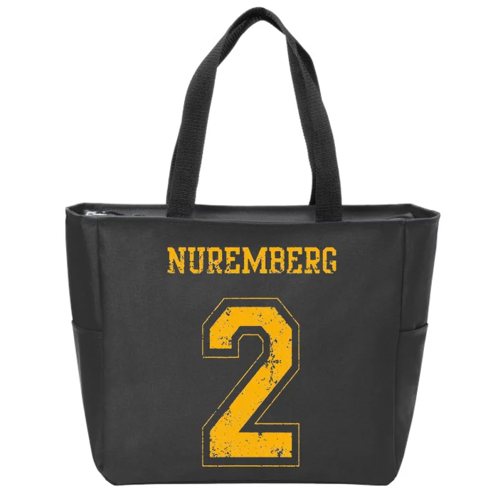 Nuremberg 2 Sports Jersey Style Zip Tote Bag