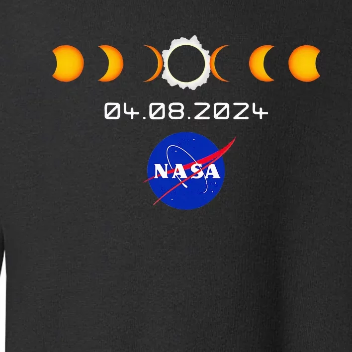 Nas.A 2024 Total Solar Eclipse 2024 Totality 04.08.24 Toddler Sweatshirt