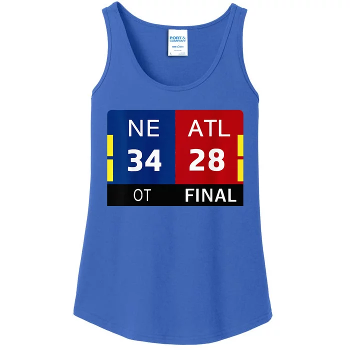 Ne 3 At 28 Football New England Comeback Never Forget Ladies Essential Tank