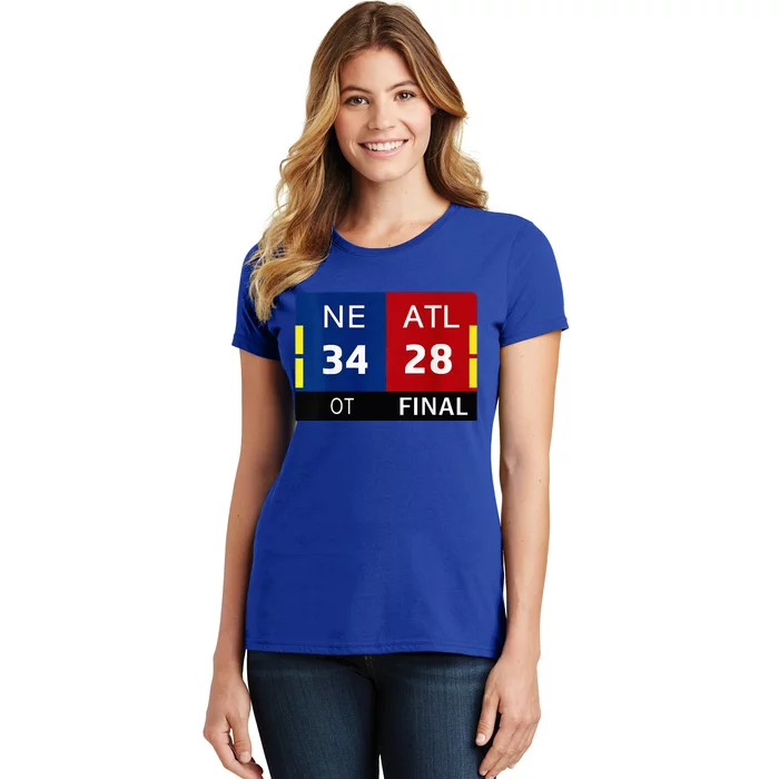 Ne 3 At 28 Football New England Comeback Never Forget Women's T-Shirt