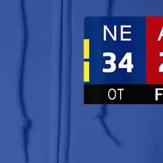 Ne 3 At 28 Football New England Comeback Never Forget Full Zip Hoodie