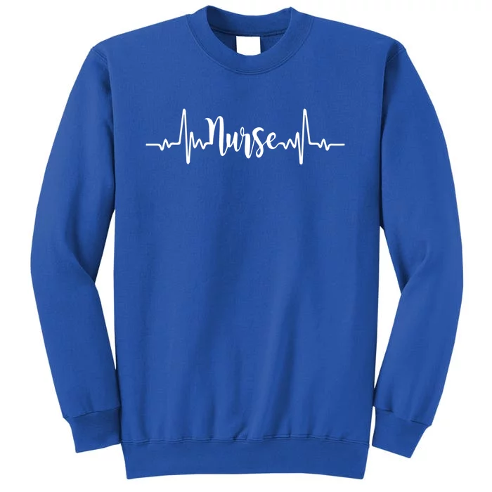 Nurse 365 Nurse Heartbeat Cool Gift Tall Sweatshirt