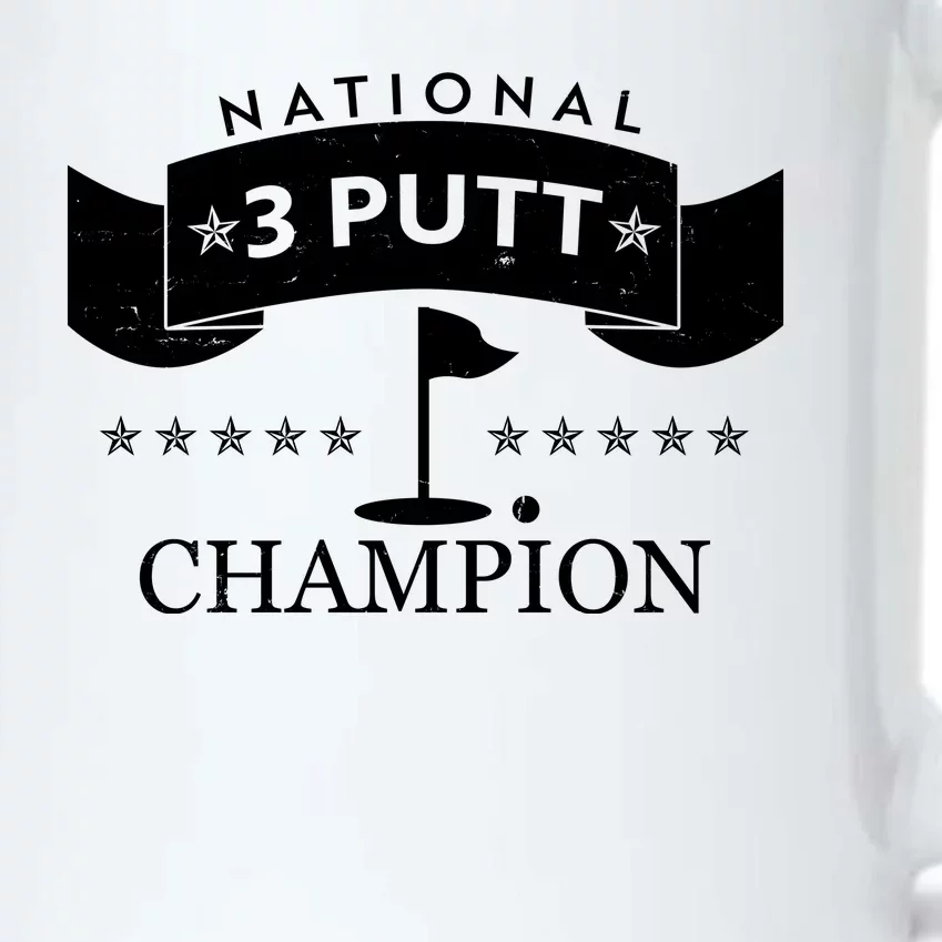 National 3 Putt Champion Golfing Black Color Changing Mug