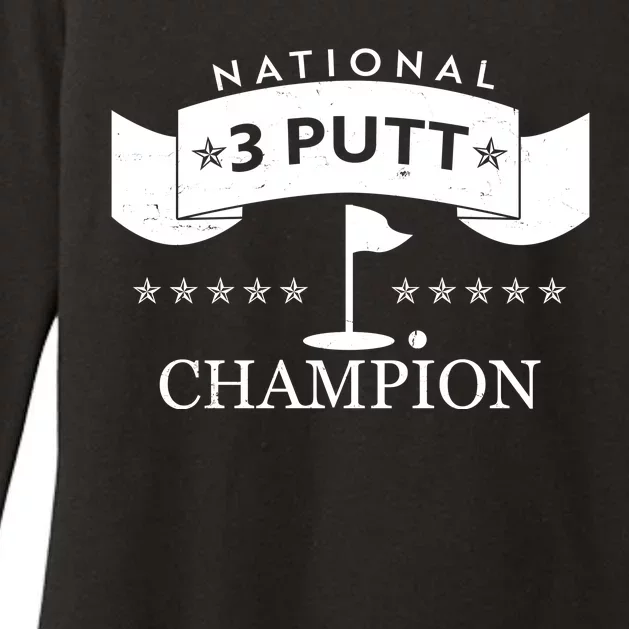 National 3 Putt Champion Golfing Womens CVC Long Sleeve Shirt