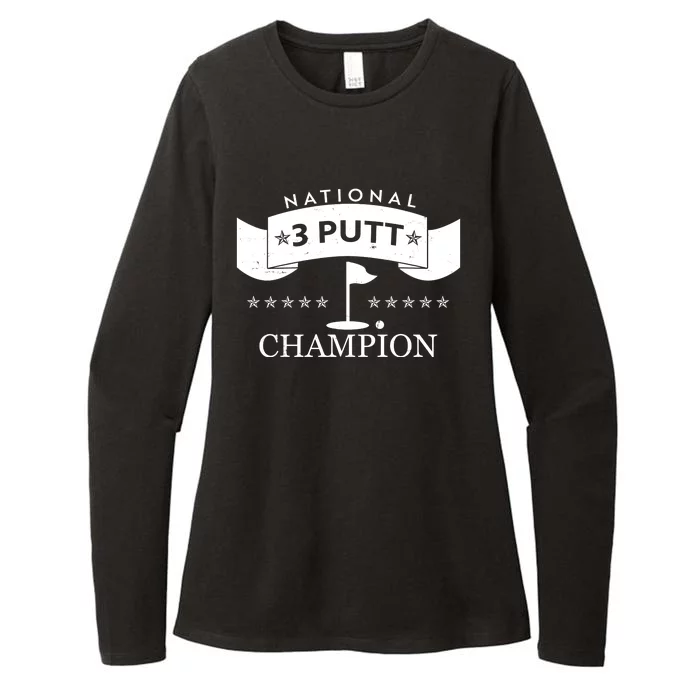 National 3 Putt Champion Golfing Womens CVC Long Sleeve Shirt