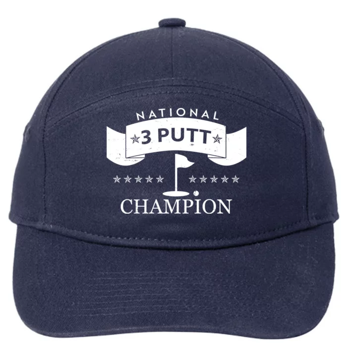 National 3 Putt Champion Golfing 7-Panel Snapback Hat