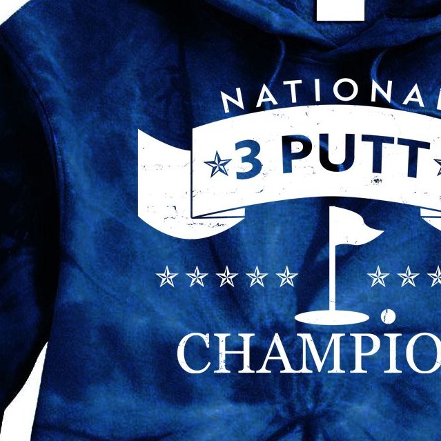 National 3 Putt Champion Golfing Tie Dye Hoodie