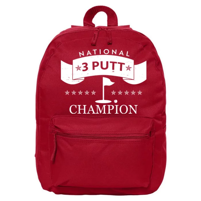 National 3 Putt Champion Golfing 16 in Basic Backpack