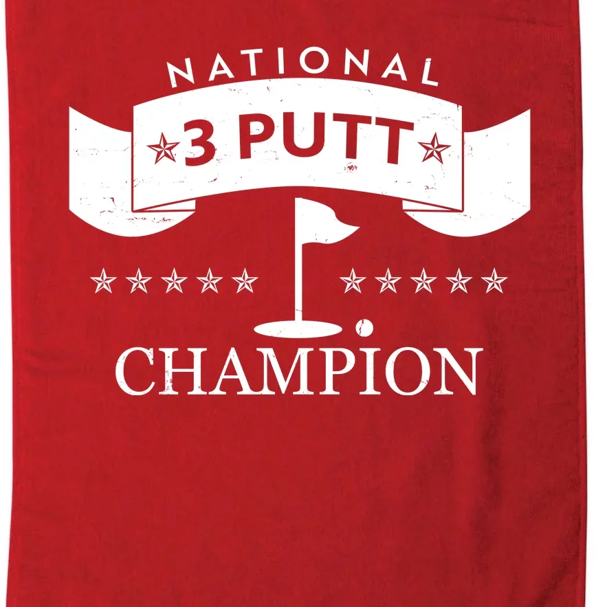 National 3 Putt Champion Golfing Platinum Collection Golf Towel