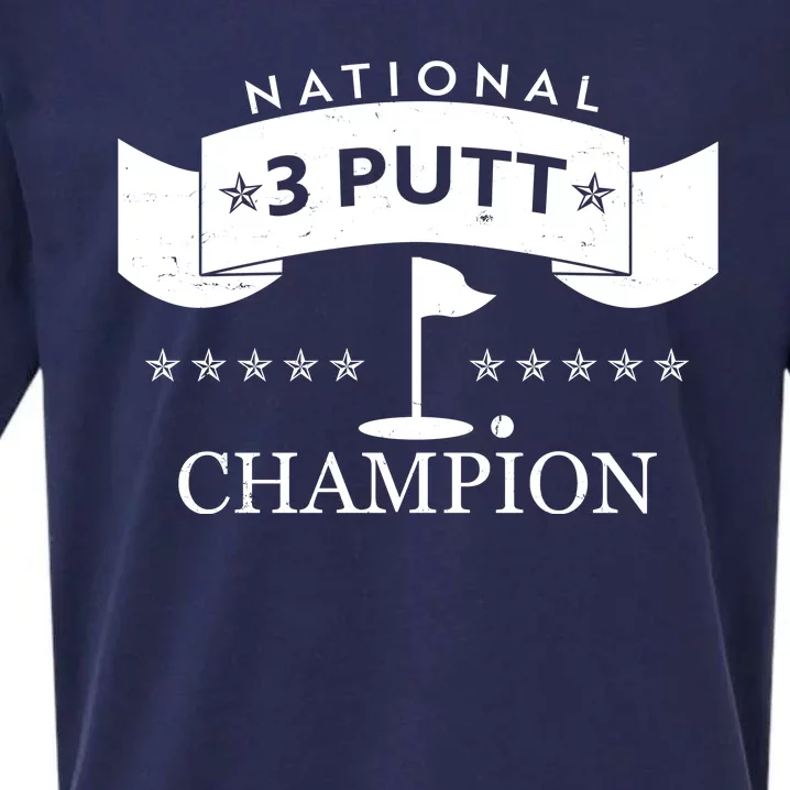 National 3 Putt Champion Golfing Sueded Cloud Jersey T-Shirt