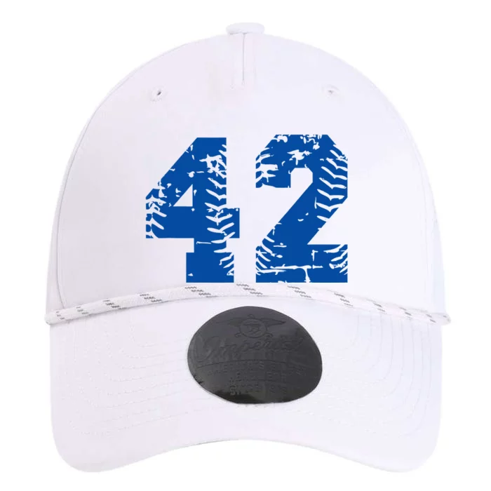 Number 42 Baseball Blue Performance The Dyno Cap