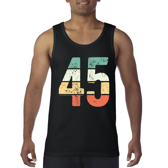 Number 45 Commemorating 45 Years Of Forever Tank Top