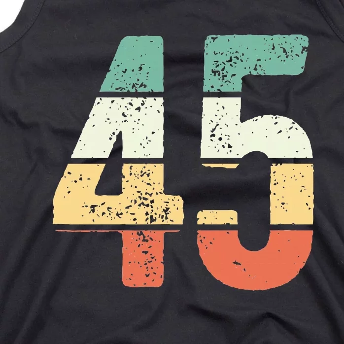 Number 45 Commemorating 45 Years Of Forever Tank Top