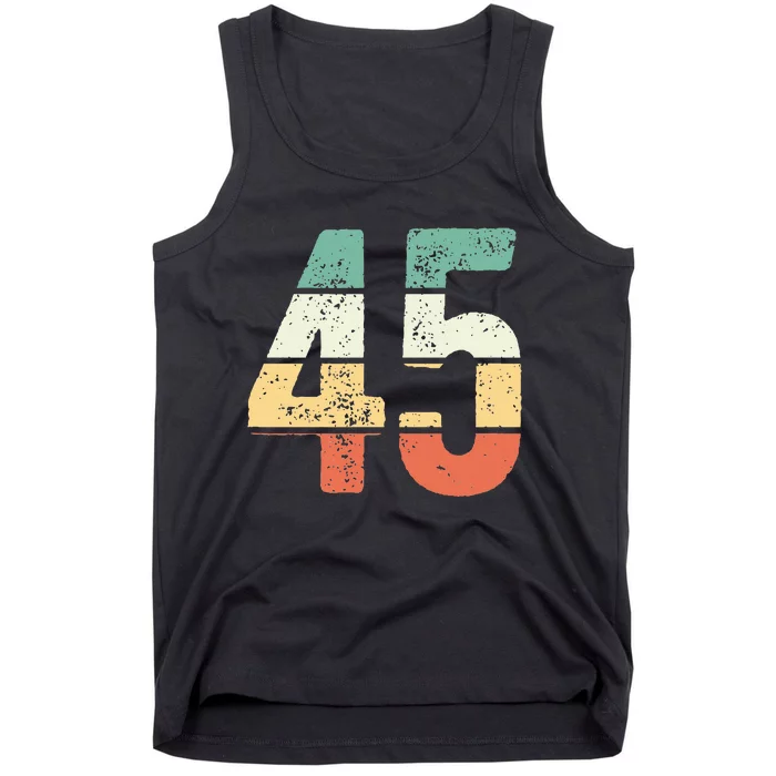 Number 45 Commemorating 45 Years Of Forever Tank Top